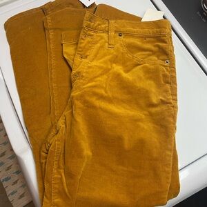 J. Crew Women's Mustard Corduroy Pants
